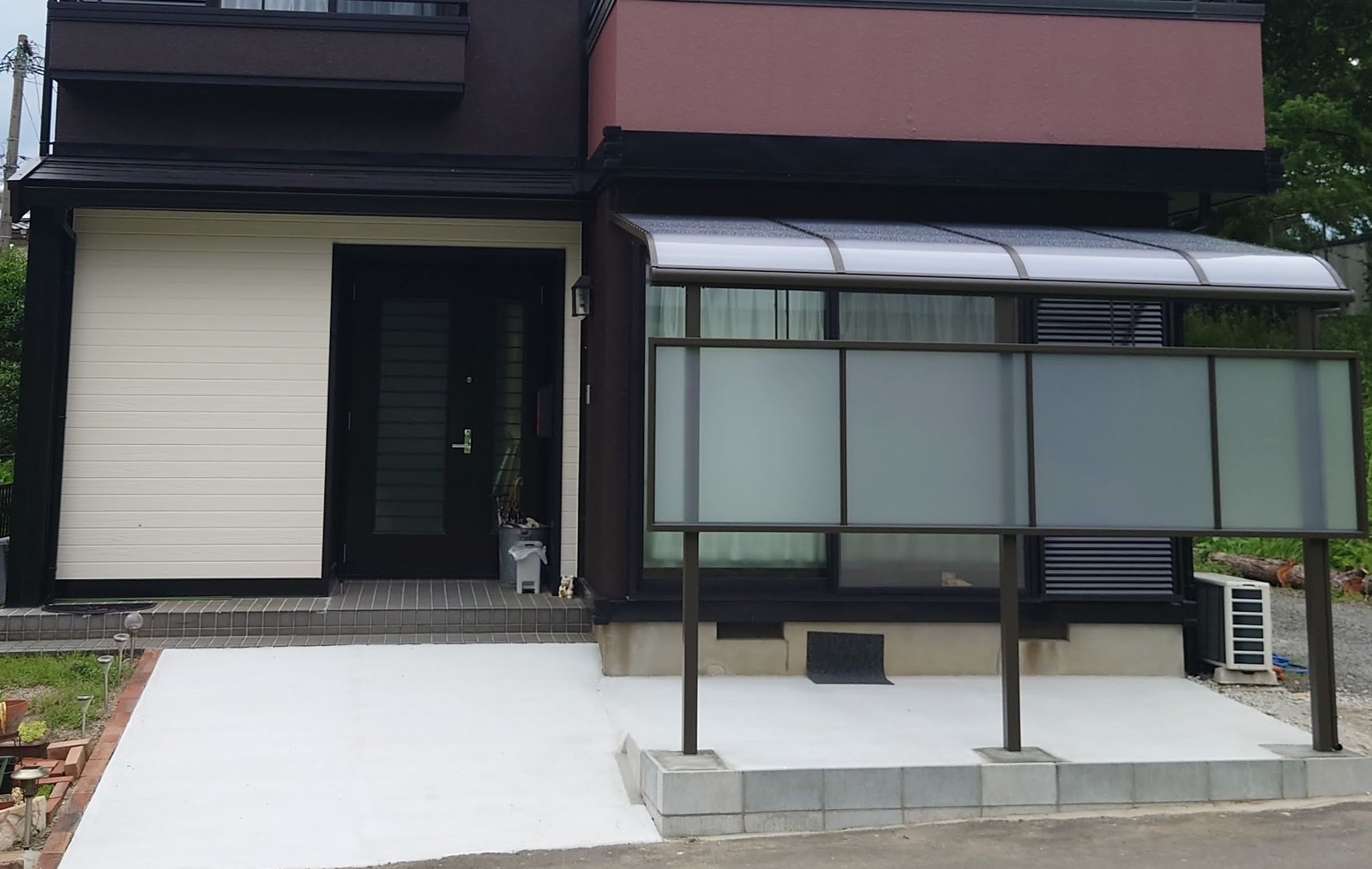 テラス屋根・目隠しパネル設置